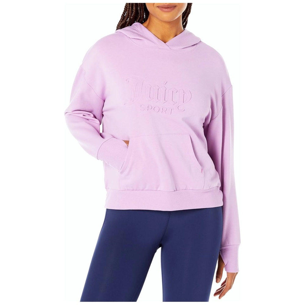 Juicy Couture Sport : size L : lilac light purple ‘juicy sport’ pullover hoodie